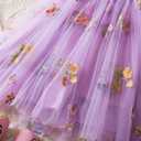 TTYAOVO Toddler Baby Dress Birthday Party Tulle Girl Dresses (Purple) 80