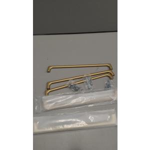 Asidrama 6 Pack 10 Inch(256mm) Brushed Gold Cabinet Pulls Cabinet Handles Cupboard Handles Kitchen Cabinet Hardware for Cupboard Drawer Pulls