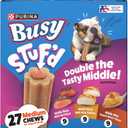 PurinaBusyStufdVariety PackMedium Long LastingDog ChewswithReal Beef, Real Chicken or Peanut Butter Flavor - 27 ct. Chews (EXP 12/01/27)