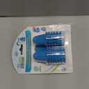 TubShroom Toss 21pk Disposable Bath Tub Drain Strainers - Hair Catcher Snare for Shower Bathtub to Prevent Clogged Drains, Traps Human and Pet Hair, One Year Supply (Blue)