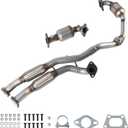 Front & Rear Catalytic Converter&Flex Pipes Set Compatible with 2012-2016 For Cadillac SRX 3.6L, Replace# SRX12-16, SRX12-16-2
