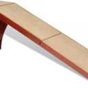 PetSafe CozyUp Bed Ramp - Supports Pets Back & Joints - High Traction Carpet Surface - Furniture-Grade Wood - Cherry or White Finish - Heavy Duty Bed Access Ramp - Cherry