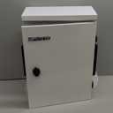 Outdoor Electrical Box with Thermostat and Fan, Cold-Rolled Steel Plate, Aluminum Alloy Back Beam, One-Piece Ventilation Design, IP65 Waterproof, Wall/Pole Mounted. (19.6" x 15.7" x 7.9")