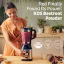 KOS Organic Beet Root Powder, USDA Organic - Natural Nitric Oxide Booster, Superfood Plant Based Beetroot Antioxidant, Supports Active Lifestyle & Healthy Circulation, Soy & Gluten-Free - 90 Servings, Best By 11/11/2027