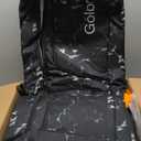 Goloni Ski Bag with Wheels,Padded Snowboard Bag for Air Travel,600D Waterproof Fabric,Foldable Snow Bag Fits 2 Pairs Skis (175cm, Black White)