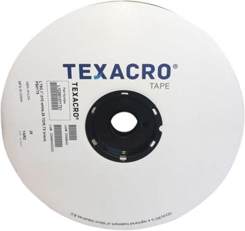 TEXACRO Brand 71/WI125 70/71 Velcro Adhesive-Backed Loop-Side Only: 1" x 75 ft. Loop-Side only, White