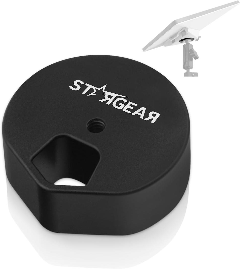 Starlink Mini Tripod Adapter Mount with 1/4"-20 Nut, Not Compatible with New Version 2025, Starlink Mini Accessories Aluminum Conversion Adapter Compatible with Starlink Mini Old Version Pipe Mount