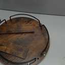 KLM Wood Coffee Mug Holder,12 Hook Mug Tree Holder Rack with Storage Base,Mug Display Organizer,Mug Holders for Home Kitchen,Support 360 rotation for easy access