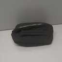 Makeup Bag for Women, Wide Open Lay-Flat Water-Resistant Cosmetic Case, Festivalment Makeup Bag, Spacious 180 Open Cosmetic Organizer for Toiletries & Brushes Large Capacity with Compartments (Black)