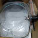 2 Gallon Glass Drink Dispensers for Parties, Ice Beverage Dispensers with Stand, Glass Water Dispenser with Spigot, Laundry Detergent Dispenser, Lemonade Dispenser