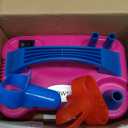 Growsun Electric Balloon Pump Air Inflator Portable Automatic Dual Nozzle Balloon Blower 110V 600W for Birthday Baby Shower Balloons Party Decorations (Rose Red)