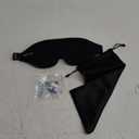 MZOO Luxury Sleep Eye Mask for Side Sleeper Men Women, Zero Eye Pressure 3D Sleeping Mask, Light Blocking Patented Design Night Blindfold, Soft Eye Shade Cover for Travel, Black