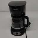 Mueller 12-Cup Drip Coffee Maker - Borosilicate Carafe, Auto-Off, Reusable Filter, Anti-Drip, Keep-Warm Function, Clear Water Level Window Coffee Machine, Kitchen Essentials & Accessories (Black)