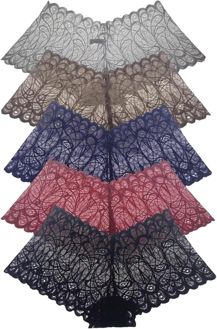 Womens Lace Cheeky Underwear Thongs Panties Lingerie for Sleep Lounge Beach Wear Shorts (XX-Large)