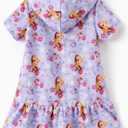 Disney Princess Frozen Stitch Marvel Minnie Girl Swim Cover Up Terry Cloth Swimsuit Coverup Zip-up Bathing Suit Wrap Hooded