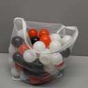 Ball Pit Balls Plastic Balls for Ball Pit Phathalate Free BPA Free Plastic Balls 100pcs 2.2" Set for Toddlers for Play Tent Tunnel (Black+White+Red)
