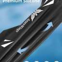 Extra Large Swim Cap for Adult Women Men - Swim Cap for Long Hair, Braids, Dreadlocks, Weaves, Curls & Afros - Black Silicone Swimming Cap, Gifts for Swimmers