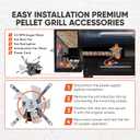 Canamax Upgraded Induction Fan Replacement Part for Pit Boss, Traeger, Camp Chef, Z Grills Pellet Grills - AC120V 60Hz Combustion Fan Kit