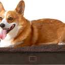 EHEYCIGA Orthopedic Foam Dog Bed for Large Dogs, 35"L x 23"W x 3.5"Th, Brown