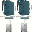 coofay Travel Backpack For Women Men Airline Approved Carry On Backpack Flight Approved Waterproof Sports Luggage Backpack Casual Daypack Small Hiking Backpack, Peacock Blue, Medium