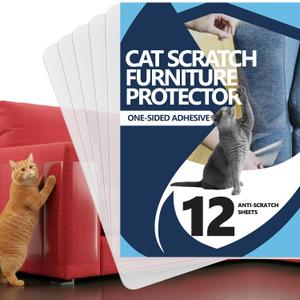 Furniture Protector from Cats, One-Sided Anti-Scratching Sticky Tape, Scratch Deterrent, Cat Scratch Furniture Protector, Couch Protector from Cat Claws, Sofa Corners, Couch Corner Protector for Cats
