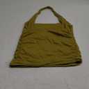 SUUKSESS Women Halter Tank Tops Double Lined Backless Y2K Trendy Going Out Tops (Small, Olive)