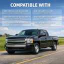 Front Door Weather Stripping for 2007-2014 Chevy Silverado 1500 2500HD 3500HD, GMC Sierra 1500 2500HD 3500HD, Front Left Driver and Right Passenger Side