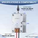Starlink Mini 12V Adapter, DC Step Up Converter 12-24V to 28V 3.5A with On/Off Switch for Starlink Mini DC Power Supply Cable Battery Pack, Starlink Mini Accessories for RV/Truck/Boat/Outdoor Use