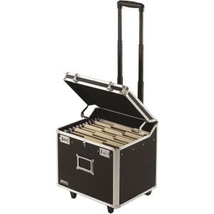 Vaultz Locking Mobile Business Case, Letter Size, 11 x 14.75 x 13.75 Inches, Black (VZ00348)