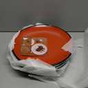 TP 11" Melamine Dinner Plates, 6-Piece Plate Set Unbreakable Serving Dishes for Indoor and Outdoor, Service for 6, Black and Red