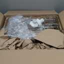 Daoun 4-Tier Shower Caddy/Shower Organizer - Corner Standing Tension Pole Adjustable 25-114.2 inches Built in 2 Soap Holder Rustproof Silver Finish