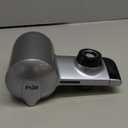 PUR Plus Horizontal Faucet Mount Filtration System with 3-in-1 Lead Reducing Filter, Water Filter for Sink, Lasts 100 Gallons, Compatible with Sinks with External Aerators, Metallic Grey