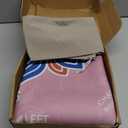 Mahjong Mat for Table 32.4''x32.4'', Rolled Shipping, No Creases Mah Jongg Mat with Carrying Bag for American Mahjong, Poker, Board Games, Card Games & Dominoes - Pink