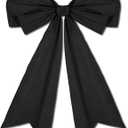 1 Pcs Large Black Coquette Bow For Graduation Backdrop 27.6 x 21.7 Inch Big Bows Room Wall Decor Giant Ribbon Tie Hanging Gift for Birthday Bachelorette Party Girl Baby Shower Bridal Shower Wedding
