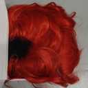 Colorful Queen Red Wigs for Women 26 Inch Long Red Wig Curly Wavy Wig Natural Looking Synthetic Lace Wig for Daily Party Use Halloween Cosplay