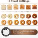 Mecity 4 Slice Toaster, Long Slot Toaster with Timer, Bagel, Defrost, Reheat, Cancel Functions, Warming Rack, Removable Tray, 6 Browning Settings, Extra Wide Slots, Stainless Steel, 1300W