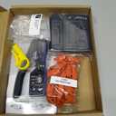 VCELINK RJ45 Crimp Tool Kit for CAT7/6A/6/5E/5, Upgraded Network Tool Set with an Ethernet Crimper, 25 RJ45 Connectors & Boots, Cable Tester, and Wire Stripper, Blue (No Cloth Bag Include)