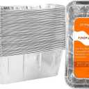 30-Pack Blackstone Griddle Accessories Drip Pan Liners, Aluminum Foil Pan Disposable for 17" 22" 28" 36" Blackstone Griddle Drip Tray Holder Grill Rear Grease Catcher Cup Liners
