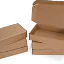 9x6x2 Shipping Boxes Set of 6, Small Cardboard Boxes for Packaging, Brown Mailing Boxes for Small Business