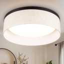 Hamilyeah Flush Mount LED Ceiling Light 15 inch, 24W Bedroom Lights for Ceiling,Modern Kitchen Light Fixtures Ceiling Mount,Drum Hallway Light Fixtures Ceiling,5CCT Ceiling Lights for Living Room