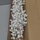 Rowfad 40 Pcs Artificial Berry Stems Branches, Christmas White Faux Holly Berries Picks Ornaments for Christmas Tree Wreath DIY Craft Decorations Holiday Home Decor (40, White)