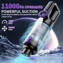 Car Vacuum Portable Cordless, 18000Pa 2 in 1 Cleaner&Air Duster, 130W Brushless Motor Handheld Vacuum Cordless with 7800mAh Battery, LED Light, Multi-Nozzles for Car, Home, Office