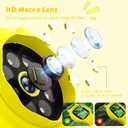 Handheld Microscope for Kids - Educational Science Toys, Christmas & Birthday Gifts for Age 5 6 7 8 9 10 11 12 Girls & Boys (Yellow)