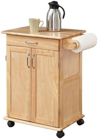 Homestyles General Line Mobile Kitchen Cart, FURNITURE, Natural