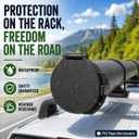 Conduit Carrier Kit Fits 6 Inch PVC Pipe, Heavy-Duty Weather-Resistant Design with Secure Locking Mechanism, Prevents Pipes from Falling, Includes Mounting Hardware, Black (PVC Pipe Not Included)