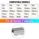 Series 7 70S Electric Shaver Head Replacement,Compatible with Braun Series 7 Shavers 720cc, 730cc, 735s, 750cc, 760cc, 790cc, and 795cc Shaver Foil