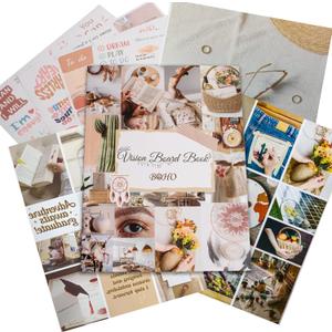 Vision Board Book for Women - 2026 Inspirational Dream Vision Board Book Magazine with 1400+ Diverse Images, Quotes & Stickers, Scrapbook Supplies, Realize Dreams and Create Life Goals