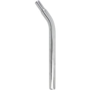Bike Seat Post W/O Support, Steel Lay Back BMX Bicycle Seat Post Without Support, Multiple Sizes Silver (27.2 x 350mm)