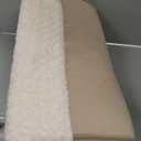 FurHaven Orthopedic Dog Bed for X-Large Dogs, Luxe Lounger Contour Mattress with Medical-Grade Solid Orthopedic Foam for Joint Support, Removable Washable Cover, Jumbo/XL, Plush Suede, Cream