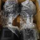 Fitvids Hex Rubber Coated Dumbbells Hand Weights Pairs for Exercises and Fitness and Home Gym, Pairs